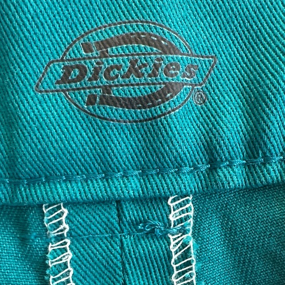 Dickies Women's Teal Wide Leg Pants - Picture 7 of 12